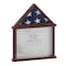 Flash Furniture Quincy Flag and Certificate Display Case, Solid Pine Wood Flag Shadow Box, Mahogany Finish HMHD-22M142Y-MHG-GG - alternate 1